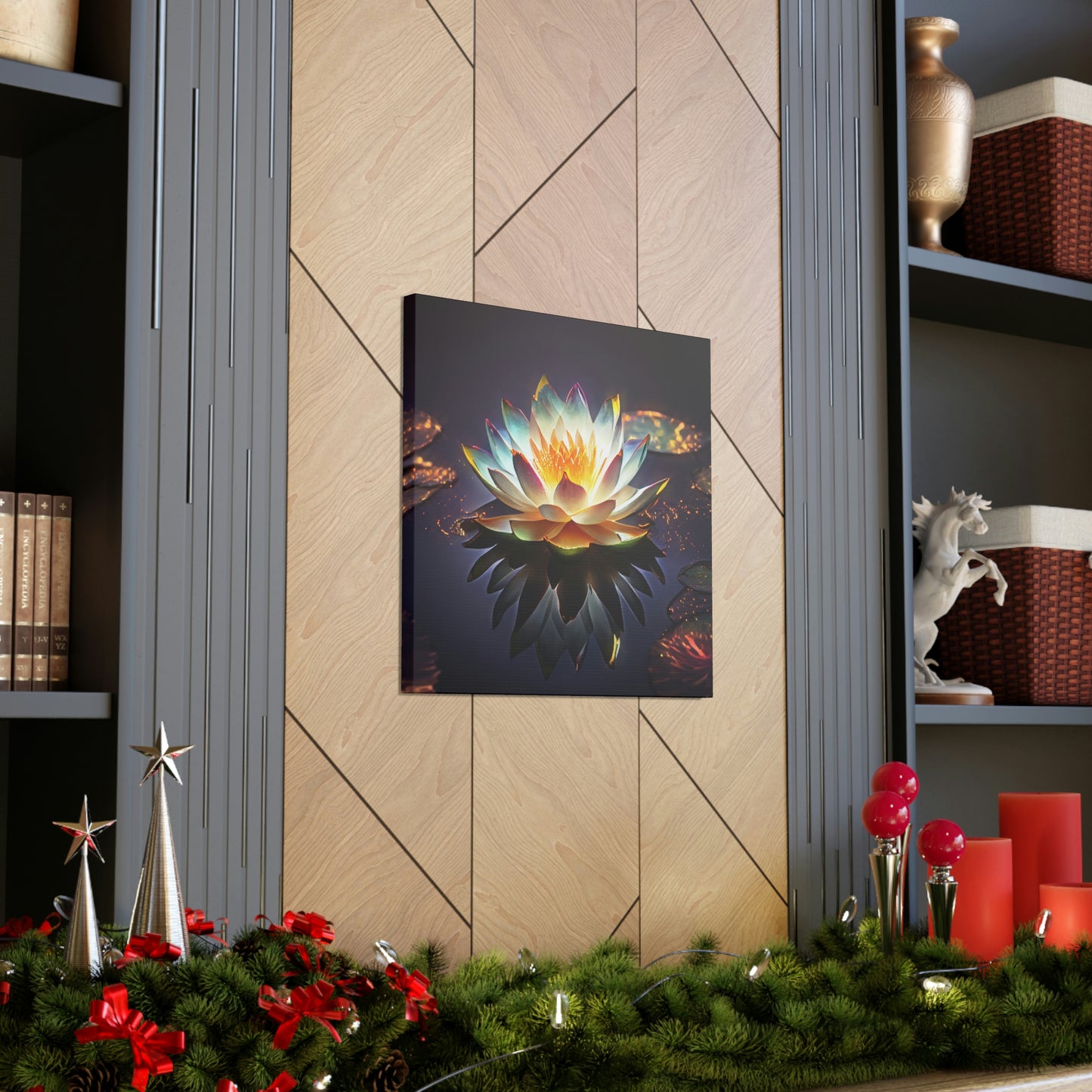 Mystic Lotus with Lily Pads - Fine Art Print - Canvas Gallery Wraps