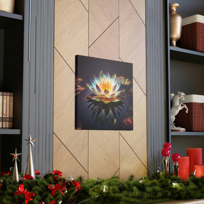 Mystic Lotus with Lily Pads - Fine Art Print - Canvas Gallery Wraps
