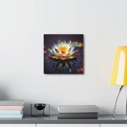 Mystic Lotus with Lily Pads - Fine Art Print - Canvas Gallery Wraps