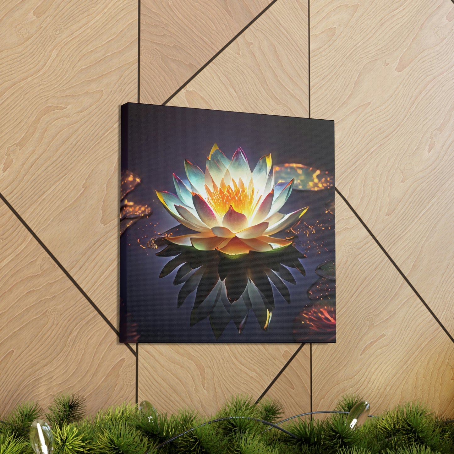 Mystic Lotus with Lily Pads - Fine Art Print - Canvas Gallery Wraps