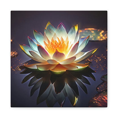 Mystic Lotus with Lily Pads - Fine Art Print - Canvas Gallery Wraps