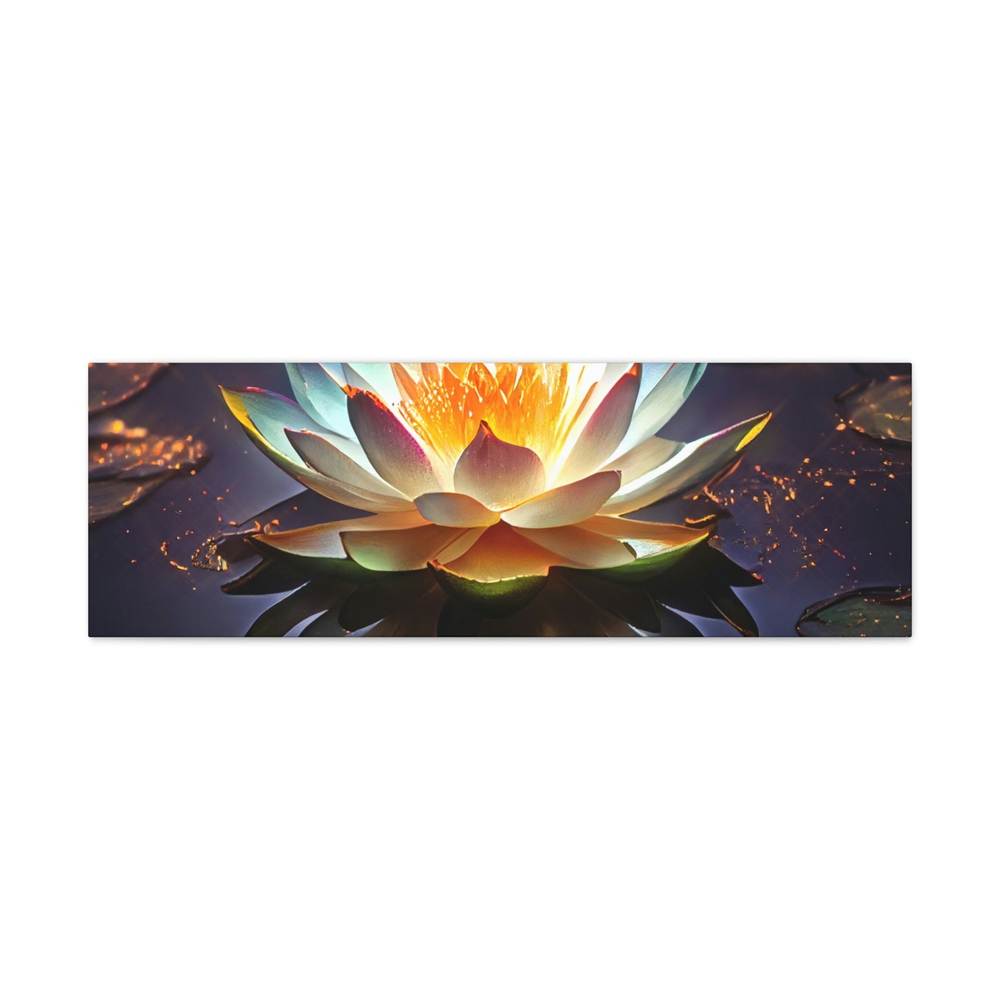 Mystic Lotus with Lily Pads - Fine Art Print - Canvas Gallery Wraps