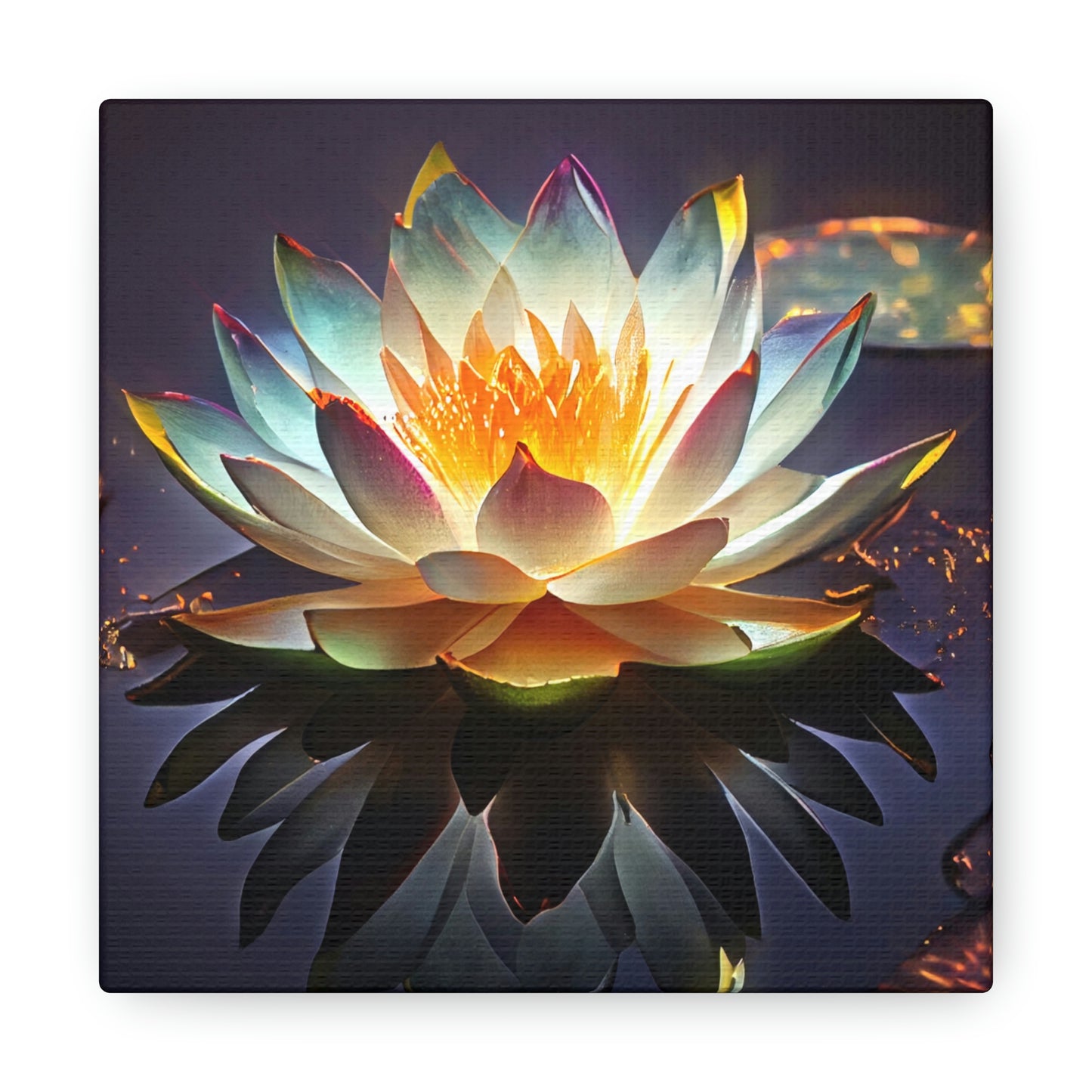 Mystic Lotus with Lily Pads - Fine Art Print - Canvas Gallery Wraps