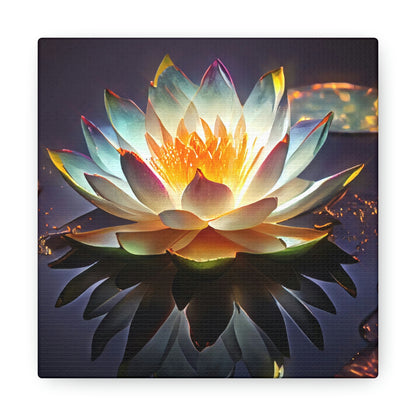 Mystic Lotus with Lily Pads - Fine Art Print - Canvas Gallery Wraps