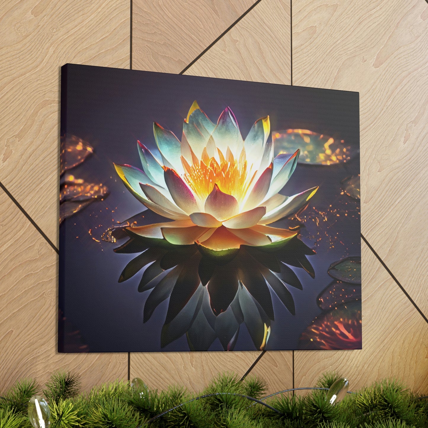 Mystic Lotus with Lily Pads - Fine Art Print - Canvas Gallery Wraps