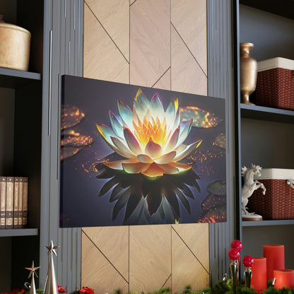 Mystic Lotus with Lily Pads - Fine Art Print - Canvas Gallery Wraps